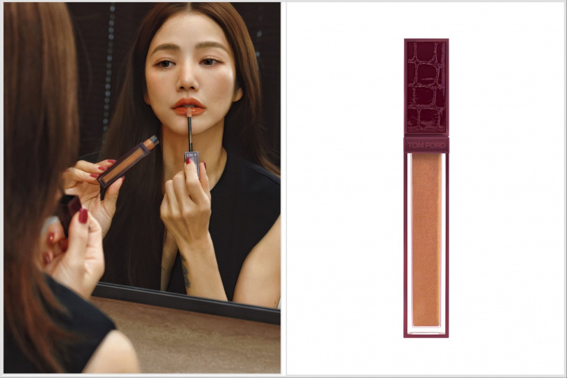 TOM FORD 情慾無花果限定版設計師奢華水唇萃2.7ml／2,000元。（圖/品牌提供，許路兒ig）