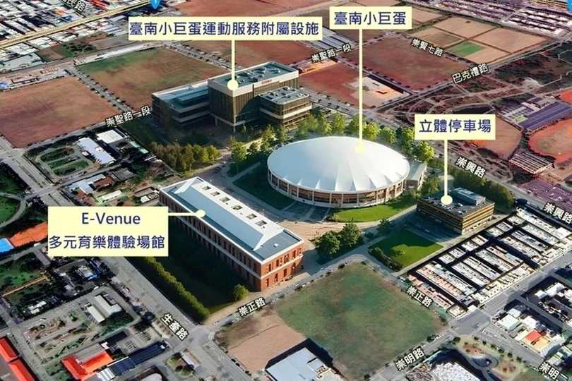 理銘開發、昌益建設布局南台南副都心，「南青山」卡位城市發展軸線。（圖／台南市運動藝文休閒園區BOT案示意圖，台南市政府提供）