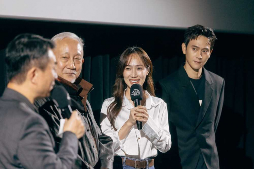 映後座談會上演員們分享拍片發生的趣事。（圖／客家公共傳播基金會／金馬執委會提供）
