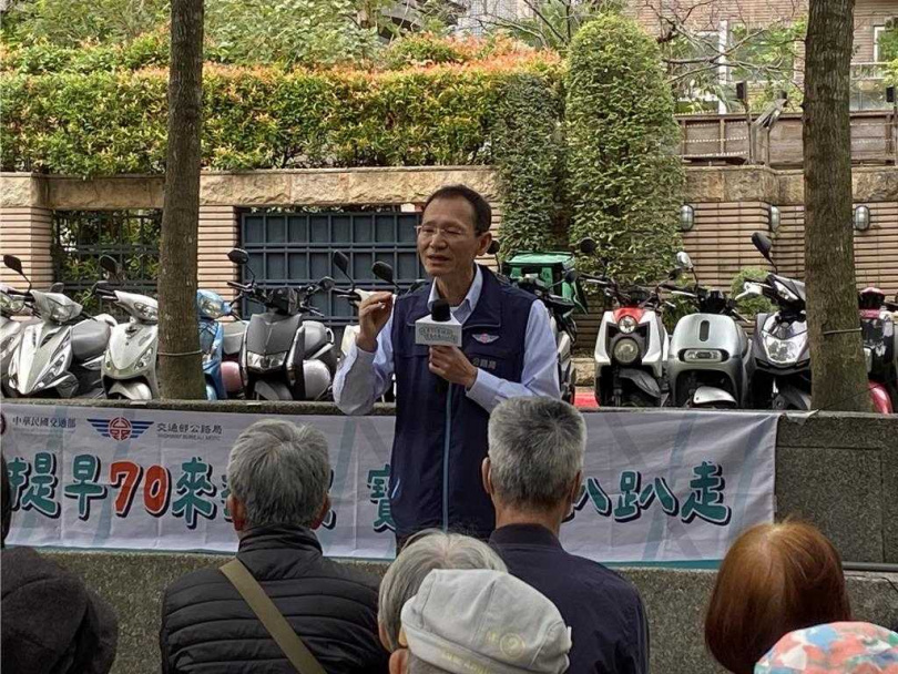 公路局長林福山表示，高齡換照不是制度，而是一種關懷與陪伴，並不是要設限，而是希望多一份「安全的確認」。（圖／中國時報蔡明亘攝）