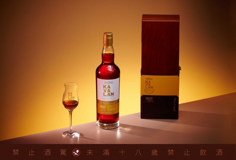 「PALO CORTADO雪莉桶威士忌原酒單一麥芽威士忌」。（建議售價12,000元／750ml，圖／金車噶瑪蘭提供）