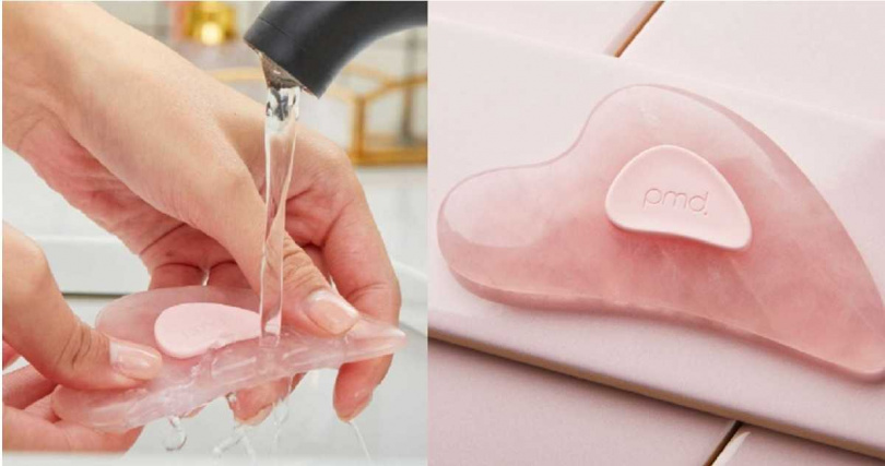 PMD心形玫瑰晶石刮痧板。（圖／品牌提供）
