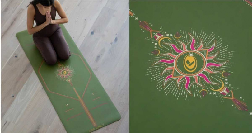 明亮向陽設計搭配頂規功能，是專為你與媽媽打造的心靈禮物。LIFORME全新經典瑜珈墊- 向陽限定版 8,500元（圖／品牌提供）