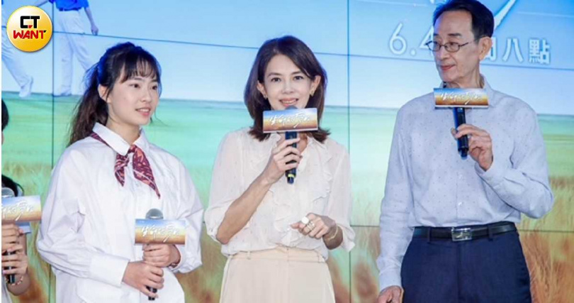 林美貞表示自己很勇敢，堅強面對生活中風雨。（圖／趙文彬攝）