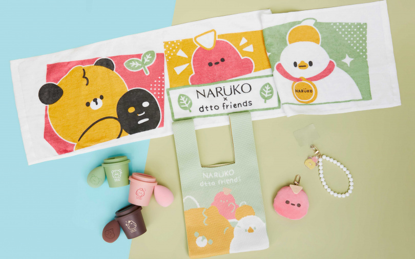 別忘了還有好可愛的滿額聯名贈品,運動毛巾、美妝蛋、手機鍊,因為通通只送不賣,數量有限要搶要快!(圖/品牌提供)