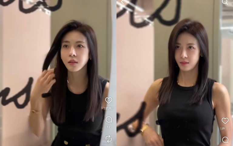 河智苑經常曬出自己在salon弄頭髮的模樣，她的髮量爆炸多實在好羨慕！（圖／河智苑ig）