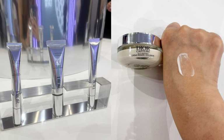 DIOR 迪奧逆時活氧亮眼膠原筆（15ml / 3,150元）、迪奧逆時活氧眼霜（15ml / 3,150元）。（圖／品牌提供）
