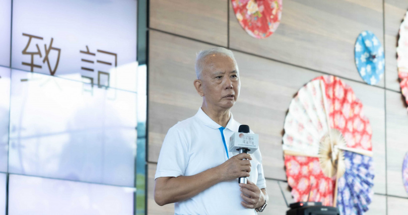 頂新和德文教基金會創辦人魏應充於開幕致詞中表示,修復成美公堂不僅是重現過去,更是希望留下文化精神,讓後代與社會大眾感受家族的責任與初心。(圖片提供/頂新和德基金會)