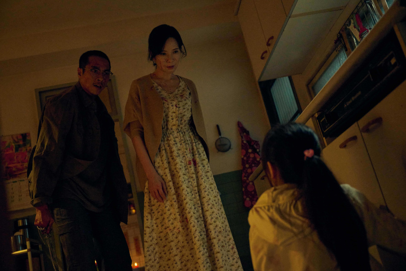 《祭弒》天心為追求極致詭譎感，自主減重，創下出道以來的新低紀錄。（圖／威視電影）