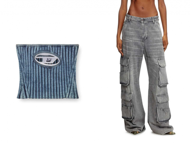 DIESEL CLARKSVILLE_KNIT WEA／14,000元，多口袋造型丹寧褲／價格店洽（圖／品牌提供）
