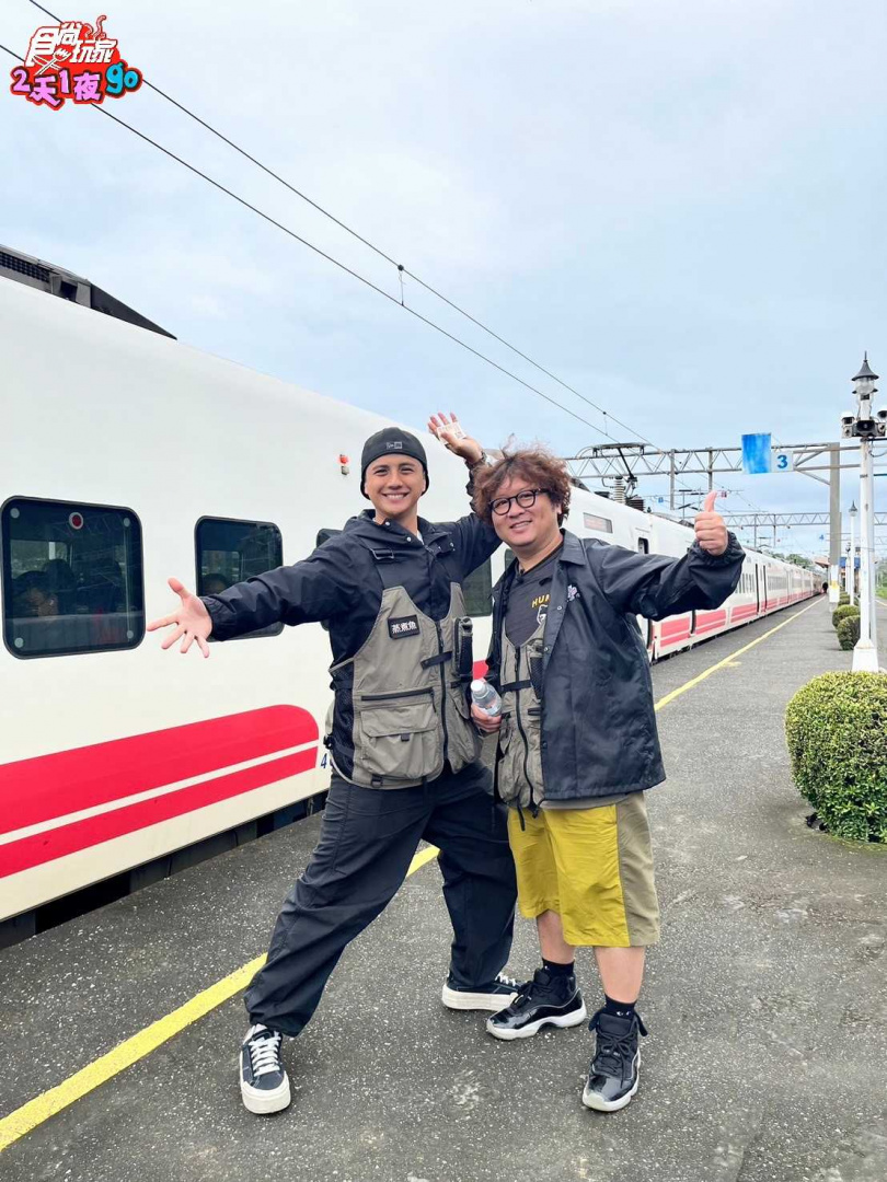 曾子余和納豆比賽初期一路領先。(圖/TVBS提供)