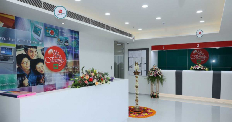 中國信託銀行印度斯里伯魯德分行搬遷至卡圖帕克姆，搬遷後更貼近臺商和印度企業辦公總部聚集區，能提供更即時、靈活的金融服務（圖／中國信託銀行提供）。