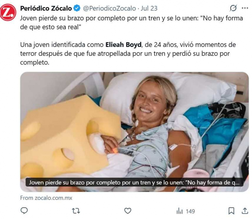 GoFundMe募款活動已籌得超過5萬美元(約新台幣160萬元),幫助博伊德支付醫療與復健費用。(圖/取自X)