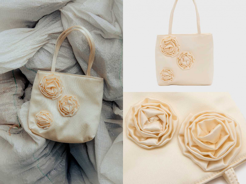 hai Thea 玫瑰絲質手袋／4,880元　（圖／THE SPAACE）