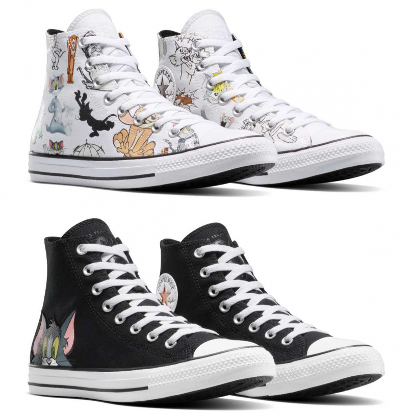 Converse x Tom and Jerry聯名高筒鞋／2,480 元（圖／品牌提供）