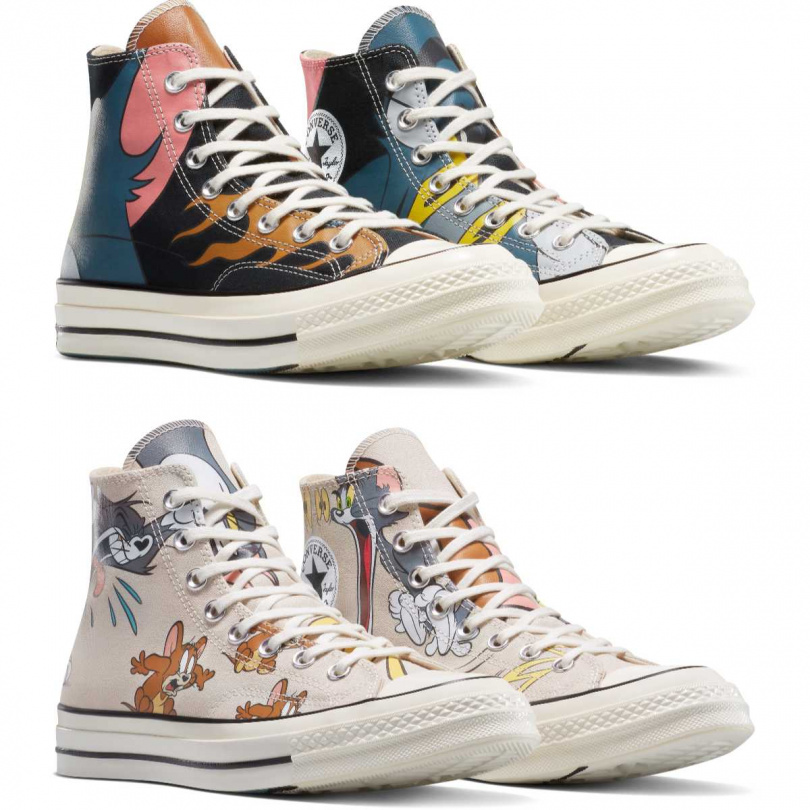 Converse x Tom and Jerry聯名高筒鞋／3,080 元（圖／品牌提供）