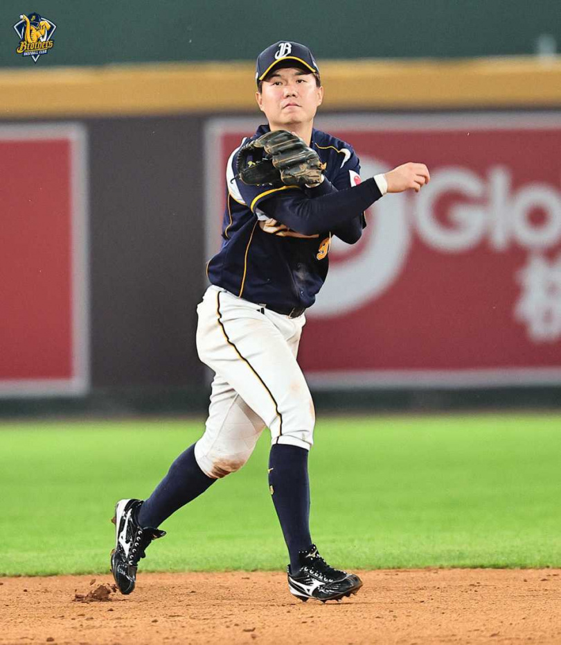 江坤宇昨日貢獻5分打點，成為本季聯盟新高。（圖／兄弟Fans Club臉書）