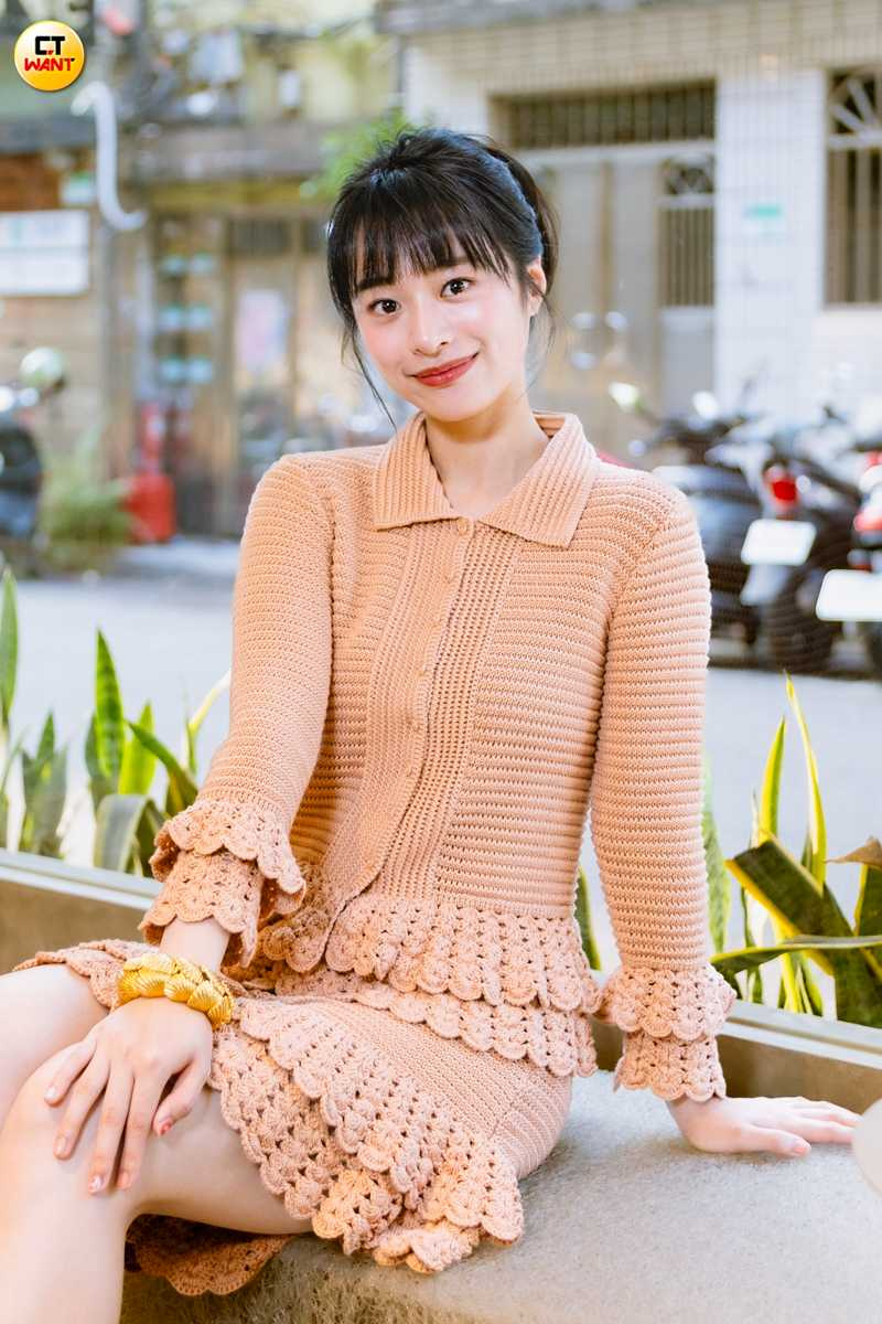 談到第一次被告白的經驗，許莉廷笑說超級荒謬。（圖／楊澍攝）