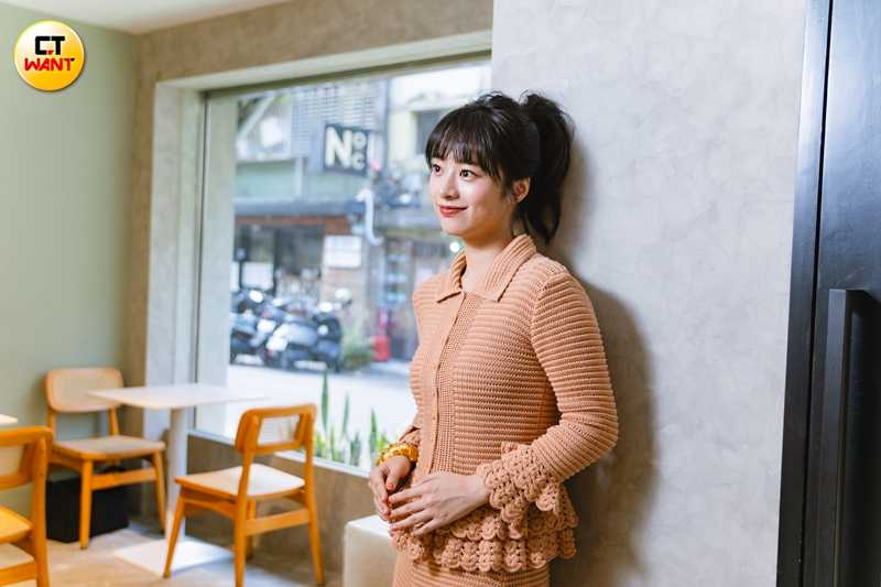 若是能穿越，許莉廷最想回到高中時期。（圖／楊澍攝）