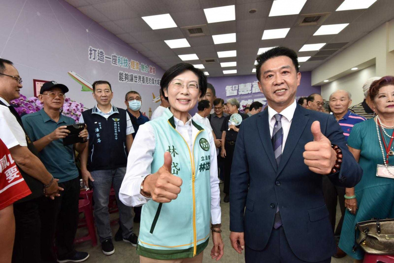 民進黨立委林岱樺也現身祝賀。(圖/民眾提供)