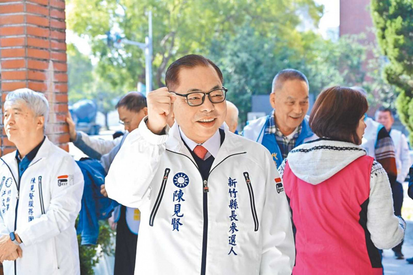 新竹縣副縣長陳見賢（圖）爭取披藍袍角逐新竹縣長的機會，後勢看漲。（圖／報系資料照）