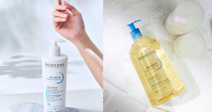 台灣諾奧思捐贈 BIODERMA『舒益輕沐浴油』與『舒益修護精華乳』,守護病友與醫護人員肌膚健康(圖/貝膚黛瑪提供)。