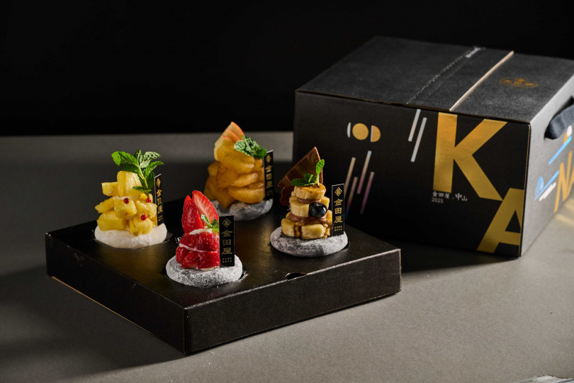 「金田和菓四韻」台灣限定禮盒以台灣在地水果製作。（圖／金田屋提供）