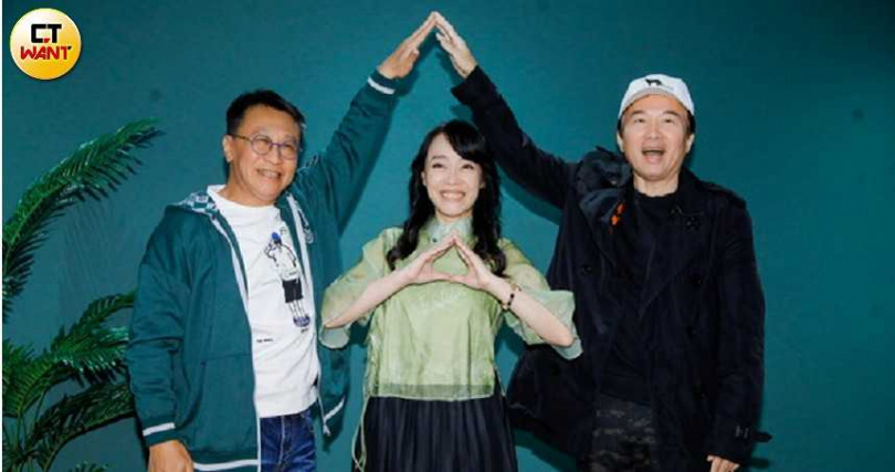 游安順、范瑞君、孫鵬出席《九如一家人》茶敘。（圖／趙文彬攝）