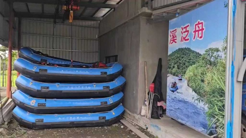 泛舟業者的場地。（圖／翻攝畫面）