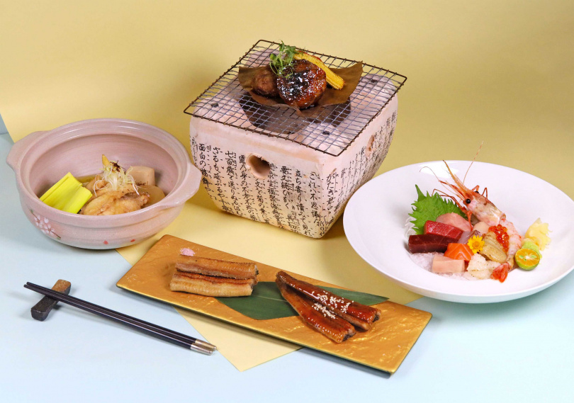 京樂日本料理餐廳即日起至8月底推出「夏季御膳料理」，包含沙拉、蒸物、主餐、湯品等，每套1,280元＋10%起。 （圖／高雄萬豪酒店提供）