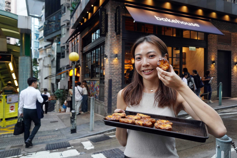 目前「Bakehouse」在銅鑼灣、灣仔、中環、赤柱以及尖沙咀等地皆設分店，圖為在半山手扶梯旁的中環店。（圖／魏妤靜攝）