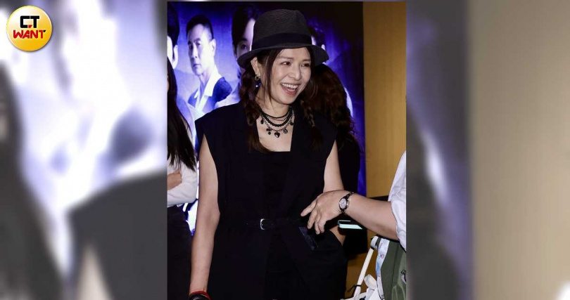 林葉亭現身《山忌 黃衣小飛俠》試映會，力挺兒子邱以太。（圖／焦正德攝）