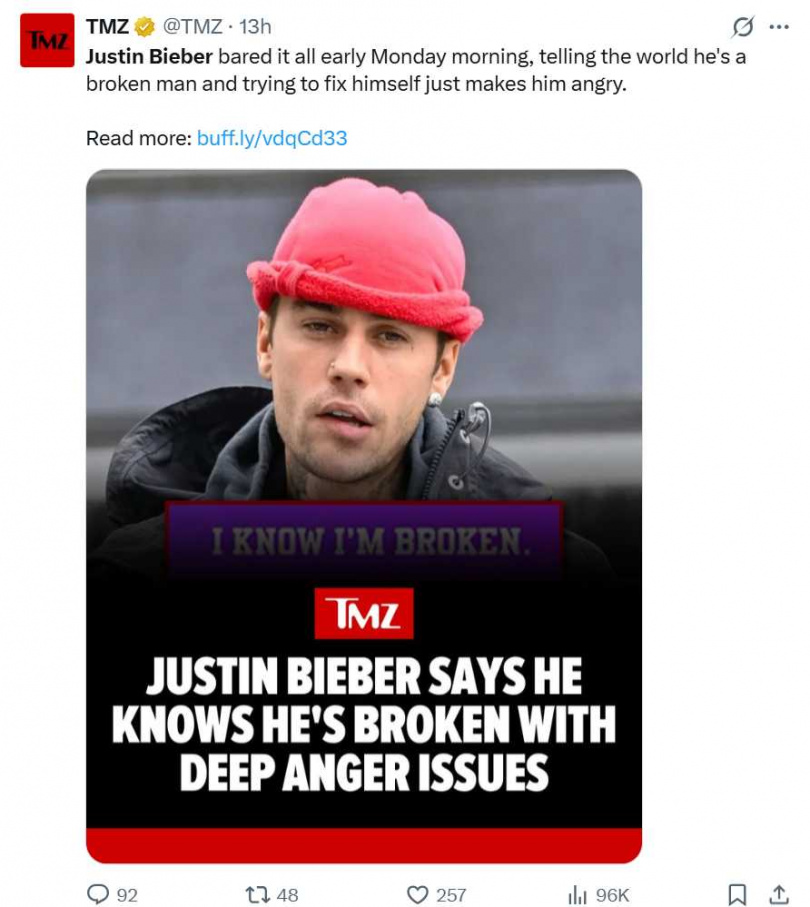 出道十多年，小賈依舊被狗仔緊咬不放，多次情緒失控成焦點。（圖／翻攝自X）