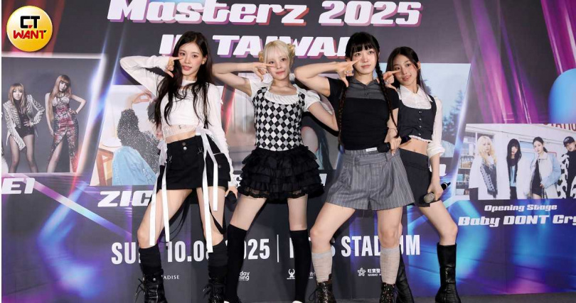 Baby DONT Cry帶來出道曲〈F Girl〉,展現舞台實力。(圖/侯世駿攝)