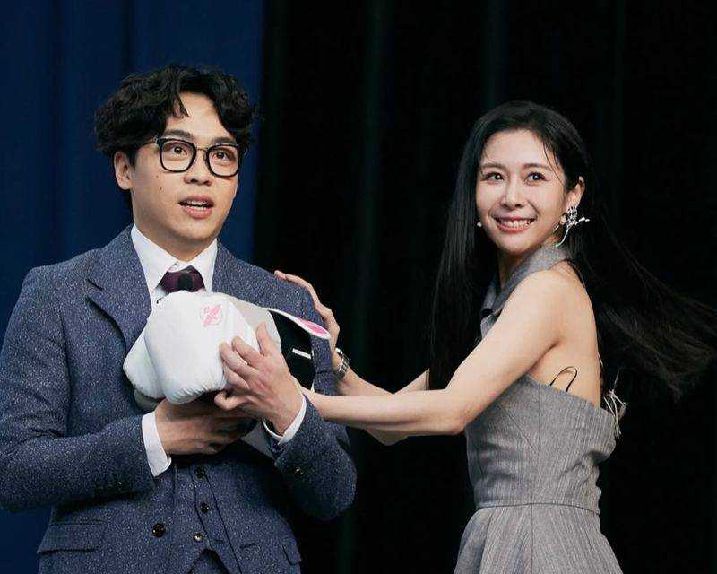 賀瓏與Albee在《夜夜秀》合作期間,雙方互動曾引發外界揣測。(圖/翻攝自IG)