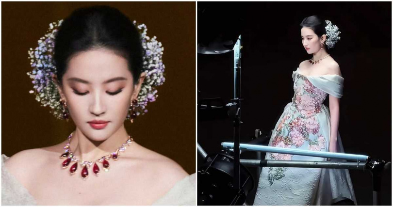 劉亦菲出席時尚活動。(圖/翻攝沈燕遲微博)