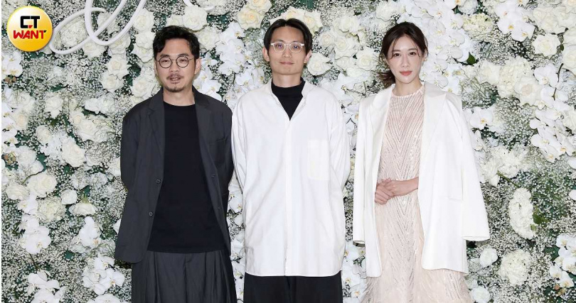 《當男人戀愛時》監製程偉豪、電影導演殷振豪、金百倫。(圖/侯世駿攝)