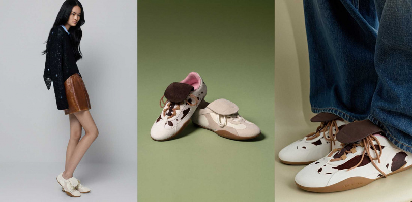 CHARLES & KEITH麂皮翻鞋舌球鞋/2,690元(圖/品牌提供)