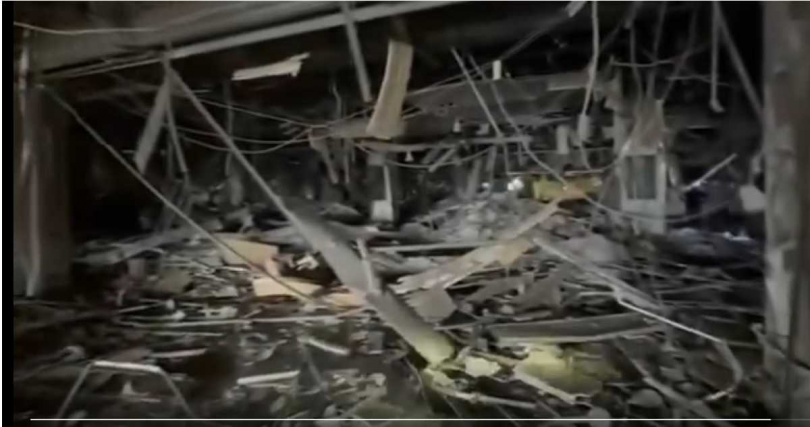 12樓爆炸中心點的慘況。（圖／翻攝自Threads／anging320）