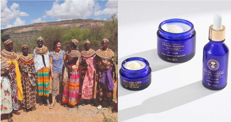 Neal’s Yard Remedies 乳香黃金拉提菁萃 30ml / 3,600元、乳香黃金拉提眼霜 15g / 2,700元、乳香黃金拉提菁華霜 50g / 3,100元(圖/品牌提供)