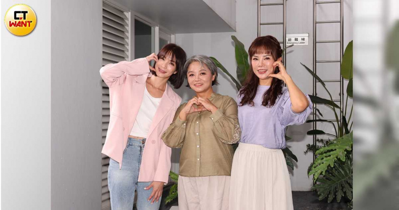 王嫚萱、吳怡臻、洪喻蕎宣傳大愛劇《日日好食光》。（圖／楊澍攝）