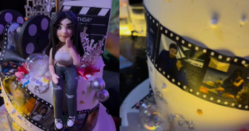 小禎與男友構思的蛋糕。（圖／翻攝自Instagram＠DOguldGk5M8）