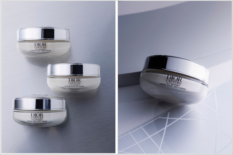 迪奧逆時活氧膠原特潤霜50ml/4,400元、填裝瓶3,700元;迪奧逆時活氧輕質乳霜50ml/4,400元、填裝瓶3,700元。迪奧逆時活氧膠原霜50ml/4,400元、填裝瓶3,700元(圖/品牌提供)