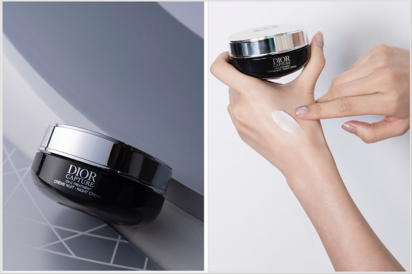 迪奧逆時活氧膠原晚霜50ml/5,100元、填裝瓶4,300元。(圖/品牌提供)