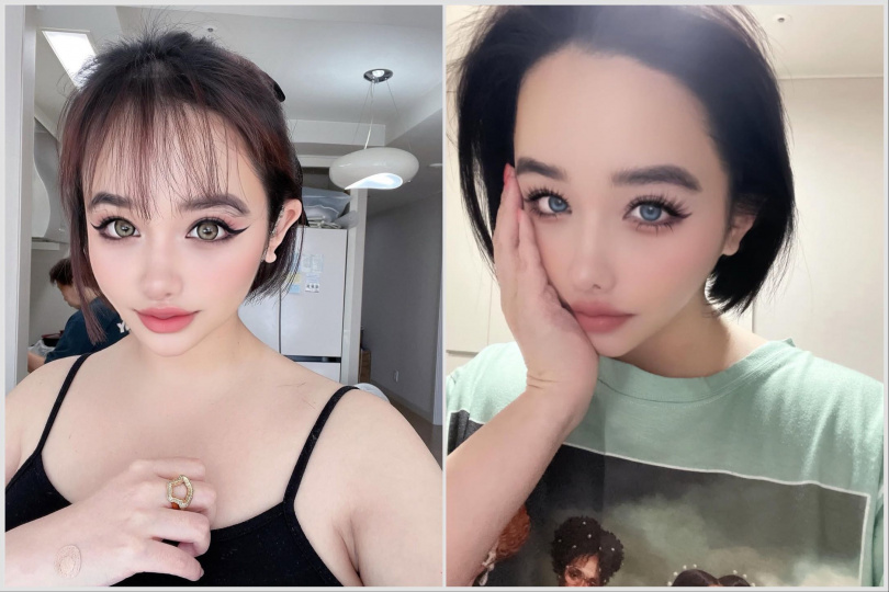韓國女星朴春疑似整過頭變成饅化臉。(圖/朴春 ig)