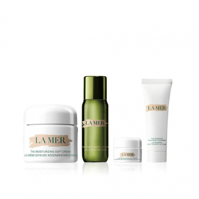 LA MER潤澤明星組,優惠價13,800元,約7折,並加贈超能修護精華露15ml。(圖/品牌提供)