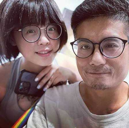 廖郁賢結識劉建國競選幹部楊朝琳後同居，2人育有一子但未結婚。（圖／翻攝自youngchaolin thread）