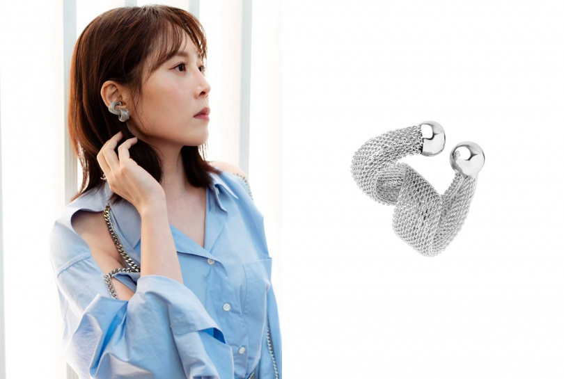 Fierce 鋼鐵之心純銀耳夾/2,600元(圖/品牌提供)