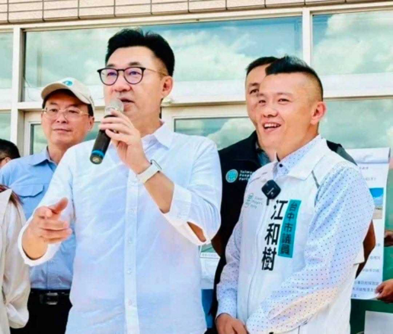 藍白合將成這次台中市長選舉的主旋律。(圖/翻攝自江和樹臉書)