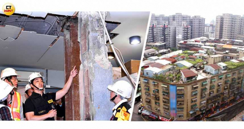 南機場整宅住有不少長輩,過去難以整合都更,卻0403花蓮地震中受損嚴重,住戶感受到危機開始動起來加入整合行列。(圖/報系資料庫)
